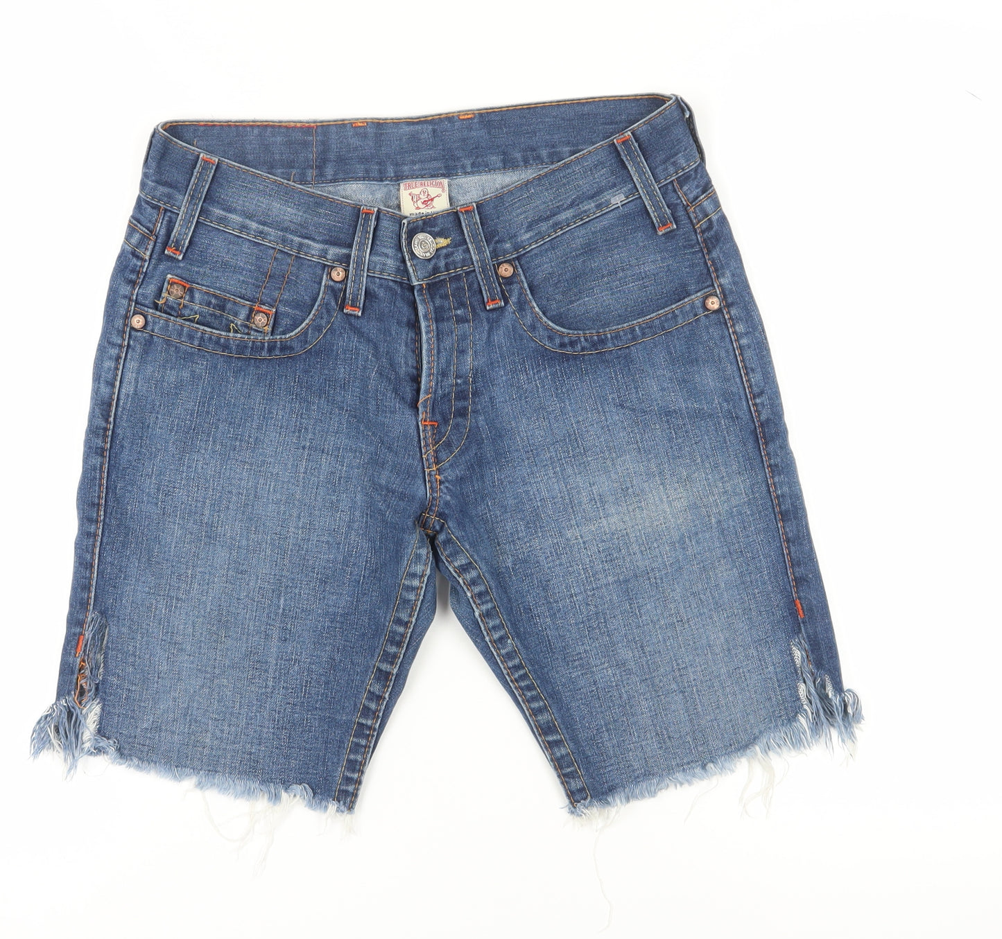 True Religion Men's Blue Denim Shorts Size 30