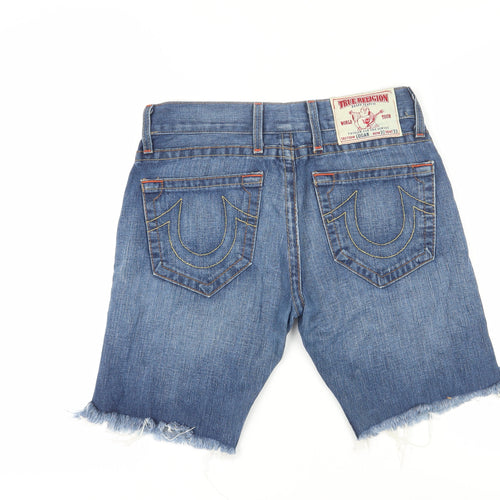 True Religion Men's Blue Denim Shorts Size 30