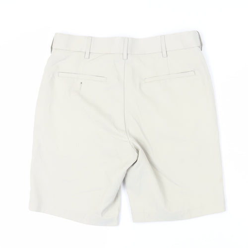 Grand Slam Men's Beige Chino Shorts, Size M