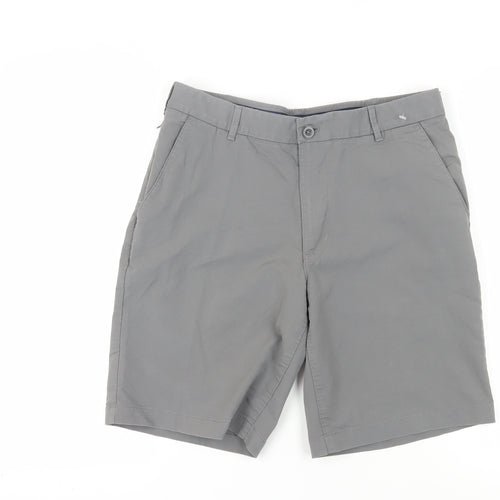 IZOD Men's Grey Chino Shorts - Regular Fit, Size M