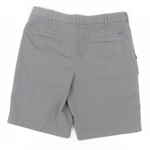IZOD Men's Grey Chino Shorts - Regular Fit, Size M