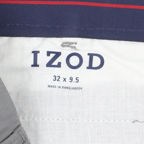 IZOD Men's Grey Chino Shorts - Regular Fit, Size M