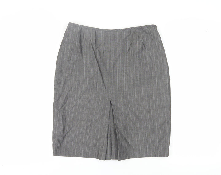 Anne Klein Women's Grey Herringbone Pencil Skirt, Size 10