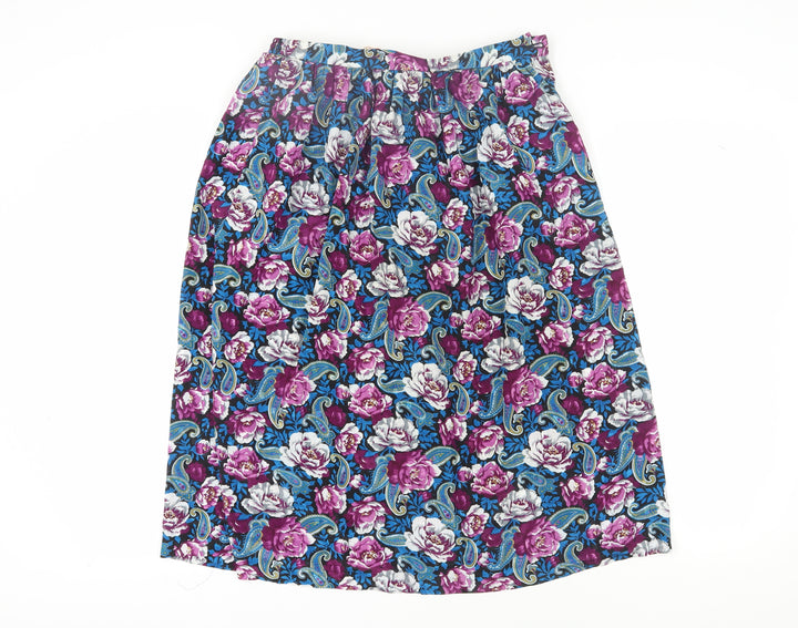 Tan Jay Women's Multicoloured Midi Peasant Skirt - Size 10