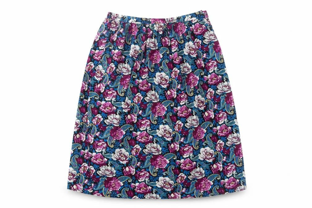 Front view of Tan Jay Women's Multicoloured Midi Peasant Skirt -, size 10