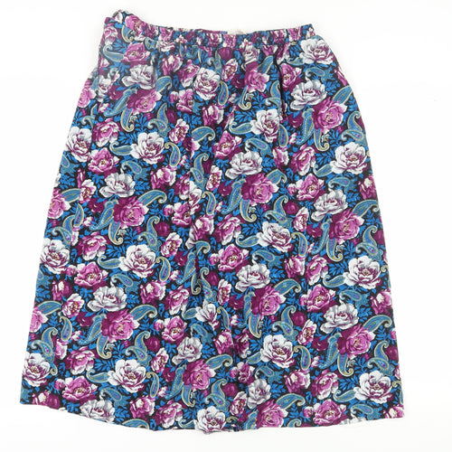 Tan Jay Women's Multicoloured Midi Peasant Skirt - Size 10