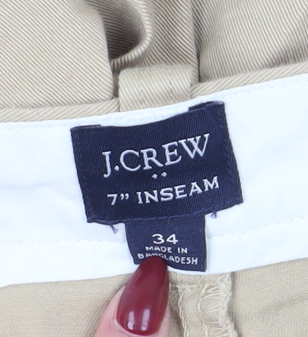 J.Crew Men's Beige Chino Shorts Size 34 Regular Fit