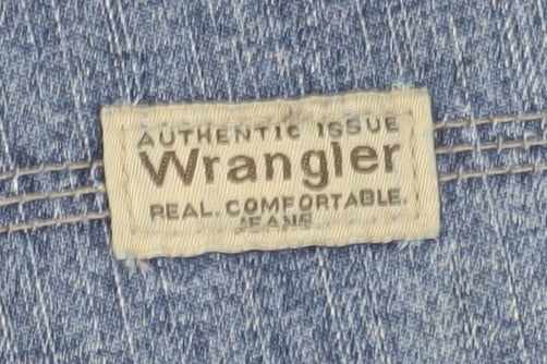 Wrangler Men's Blue Cargo Denim Shorts, Size 38, Casual