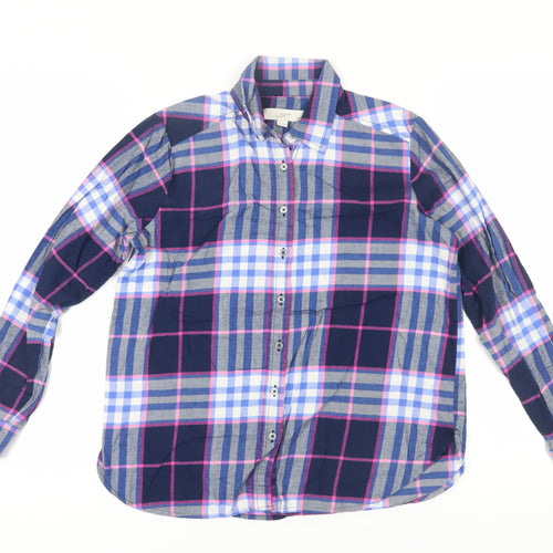 LOFT Women's Plaid Button-Up Shirt, XS, Multicoloured