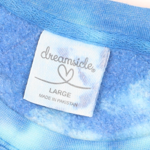 Dreamsicle Unisex Blue Tie-Dye Sweatshirt L