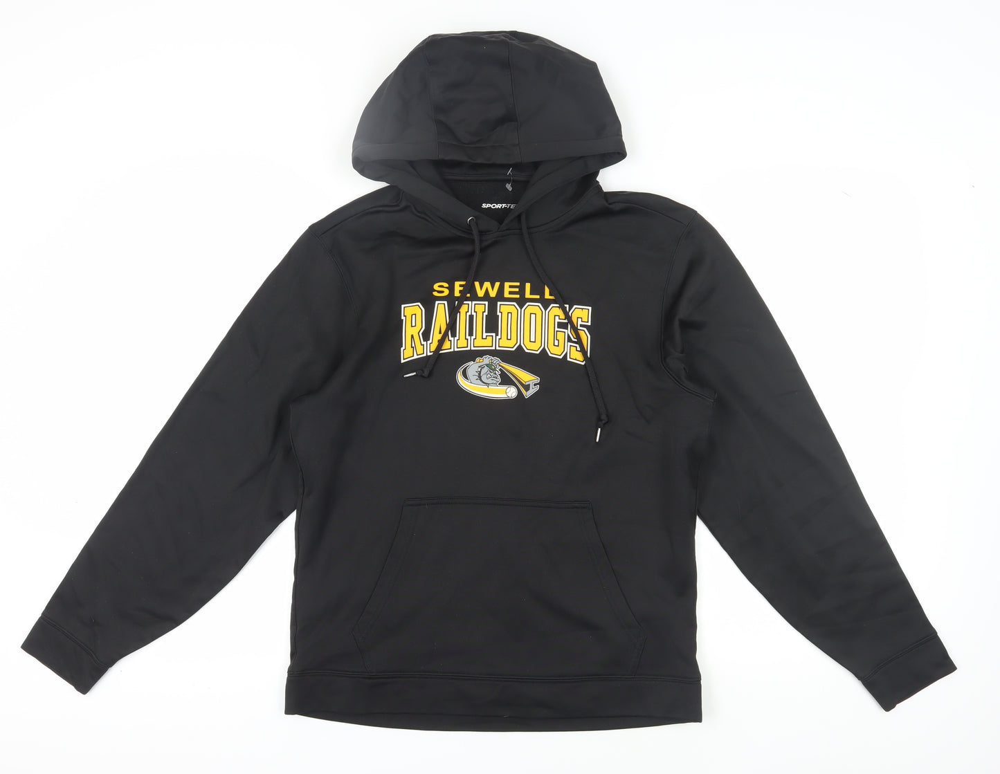 Sport-Tek Unisex Black Hoodie S Polyester Logo