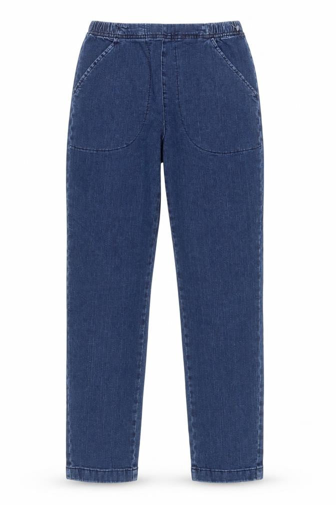 Front view of Croft & Barrow Women's Blue Straight Denim Jeans S