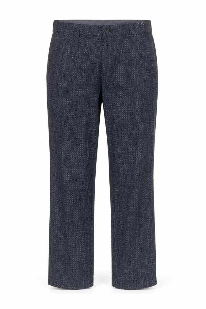 Club Monaco Blue Geometric Slim Fit Trousers 28/32