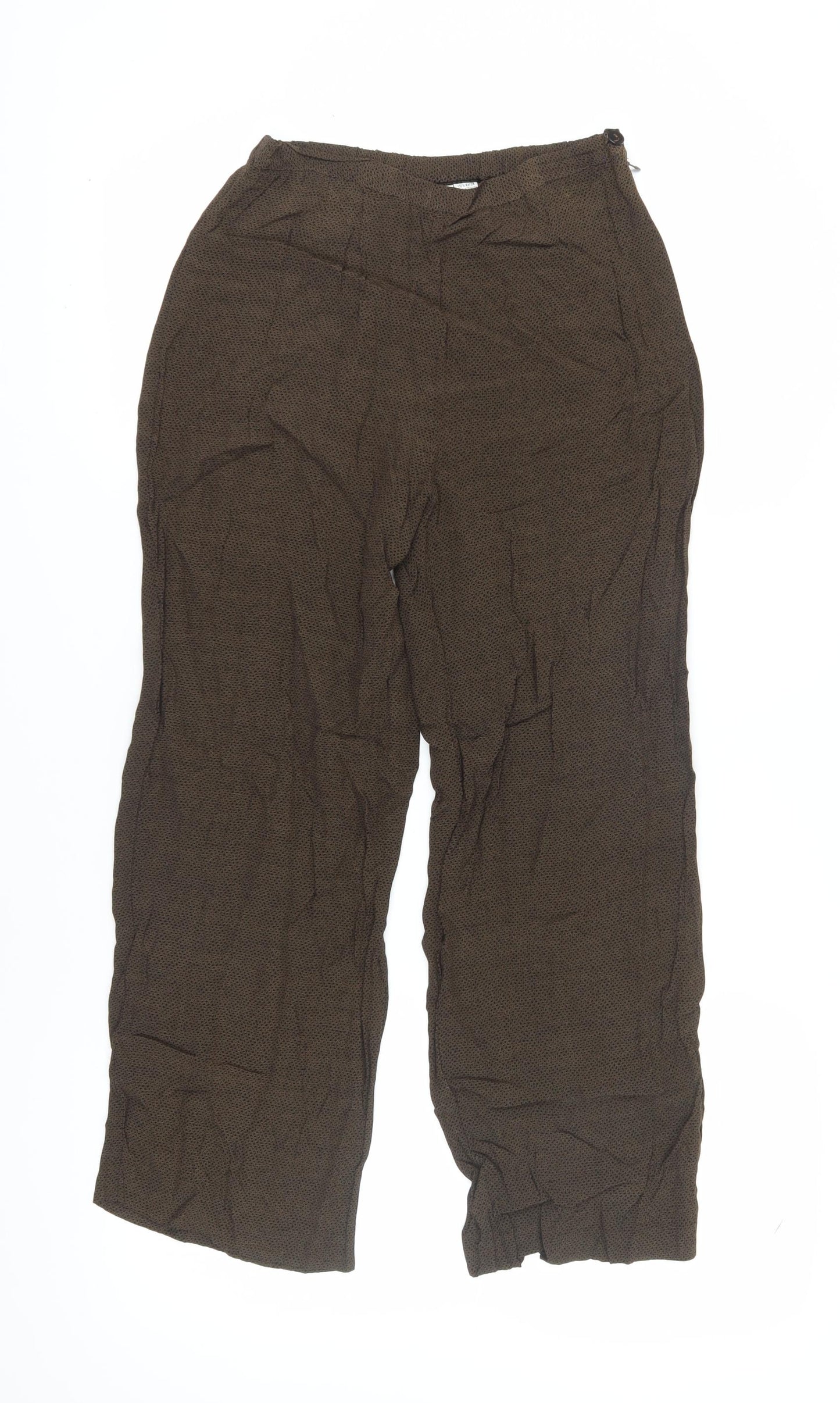 Chico's Design Women's Brown Straight Leg Trousers