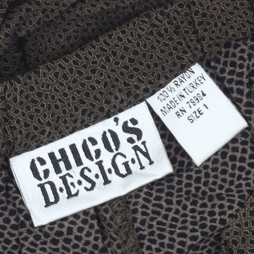 Chico's Design Women's Brown Straight Leg Trousers