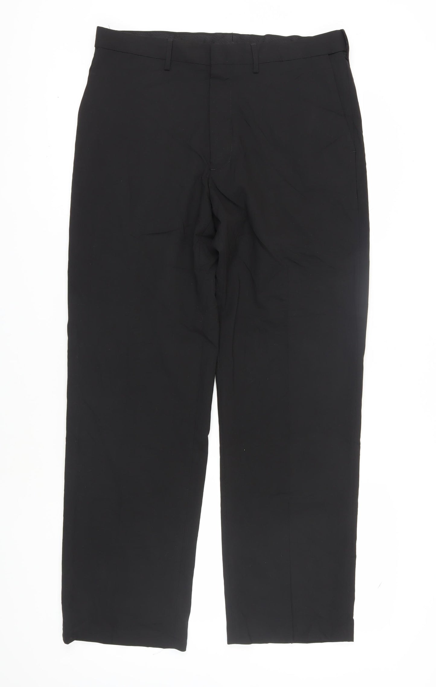 Haggar Men's Black Classic Fit Dress Pants 36
