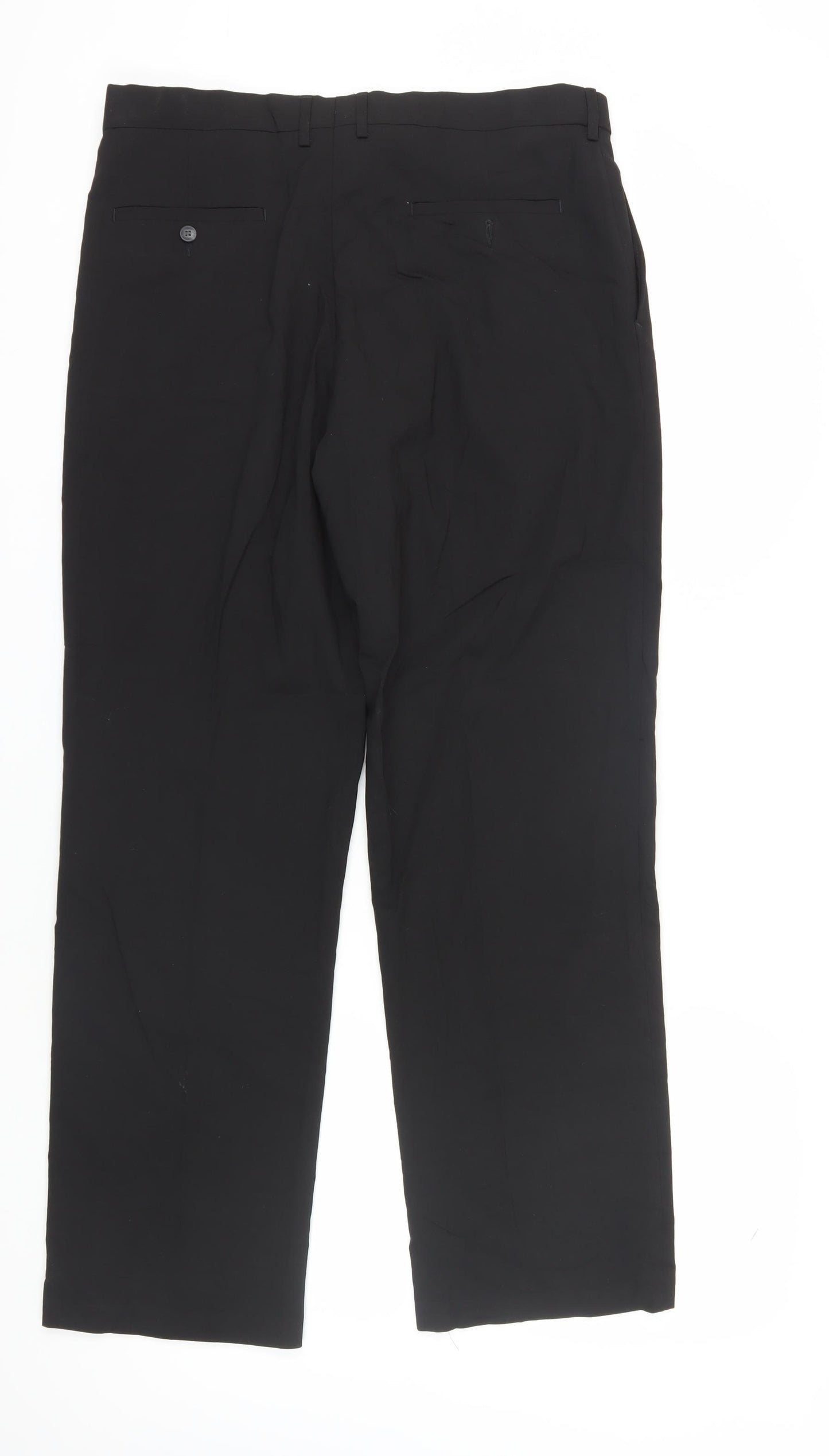 Haggar Men's Black Classic Fit Dress Pants 36