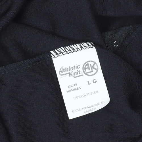 Athletic Knit Men's Black Jogger Trousers L