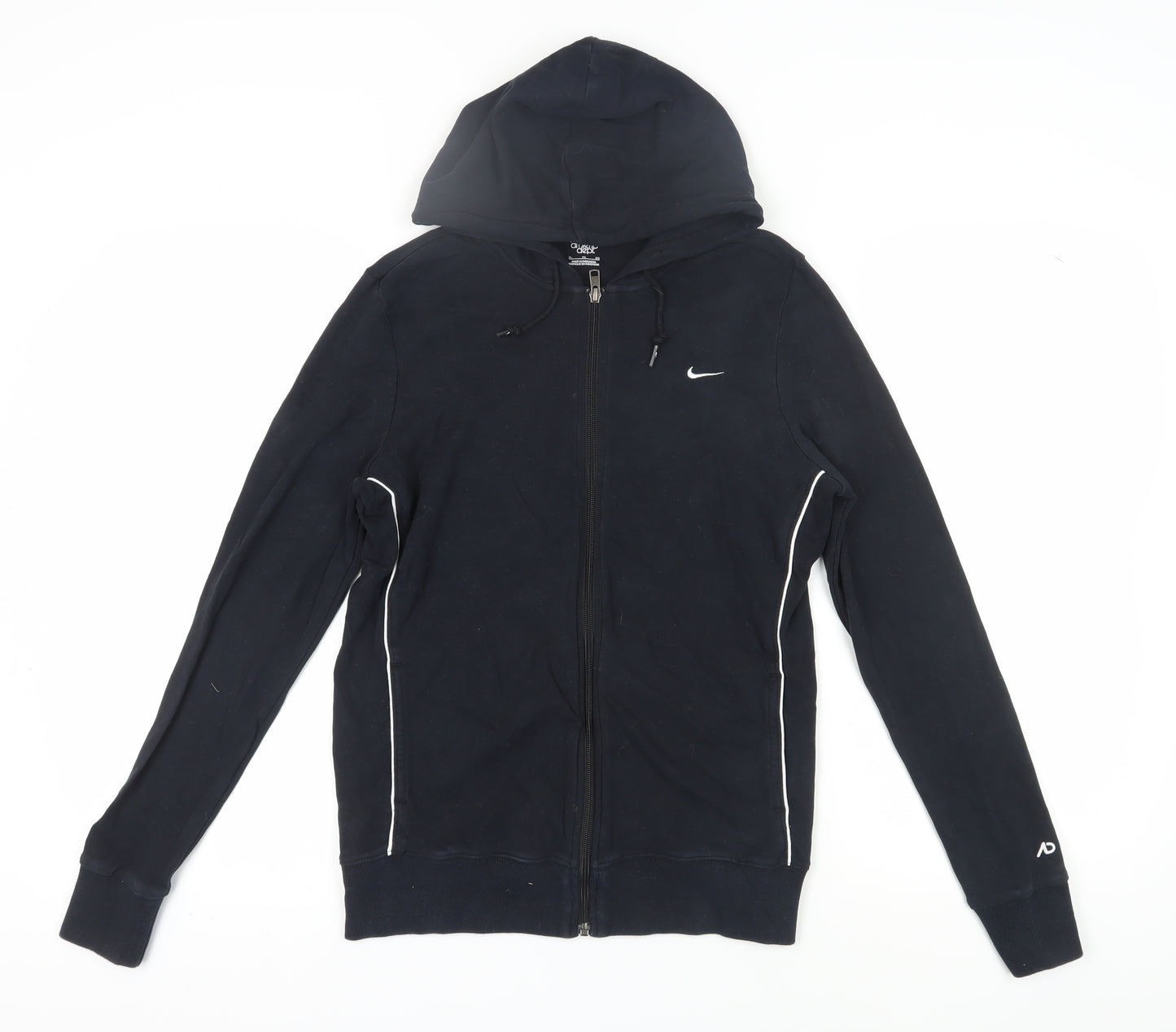 Nike Unisex Black XL Full Zip Hoodie with Logo