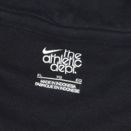 Nike Unisex Black XL Full Zip Hoodie with Logo