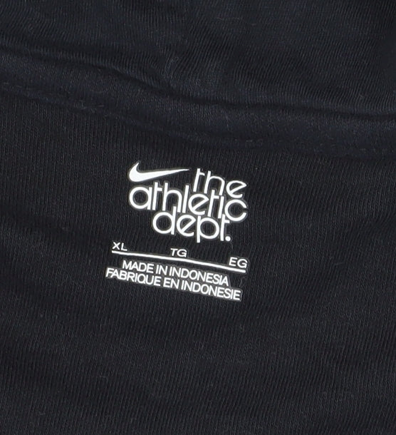 Nike Unisex Black XL Full Zip Hoodie with Logo