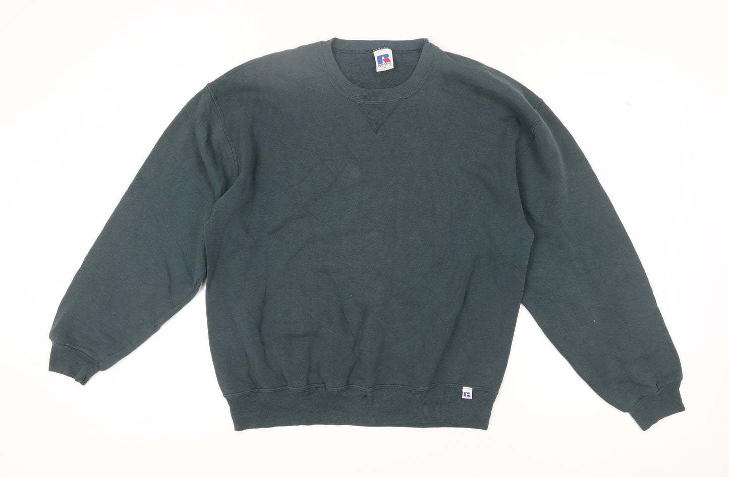 Russell Athletic Men's Green Crew Neck Sweatshirt XL