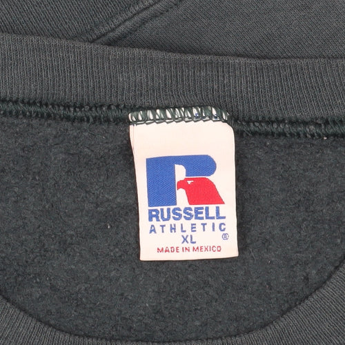 Russell Athletic Men's Green Crew Neck Sweatshirt XL