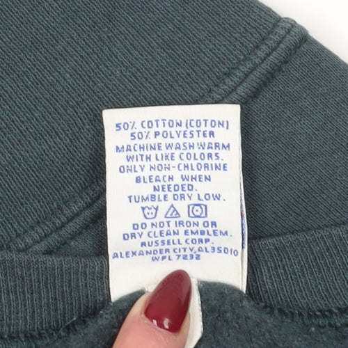 Russell Athletic Men's Green Crew Neck Sweatshirt XL