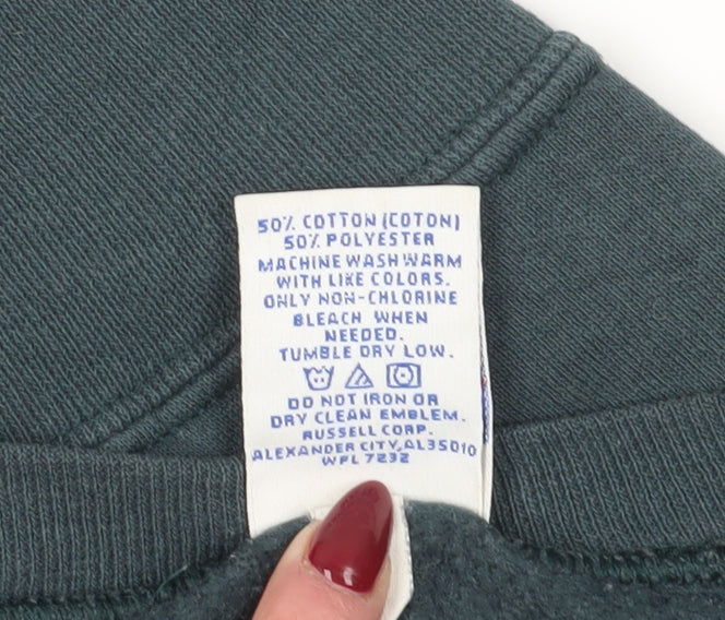 Russell Athletic Men's Green Crew Neck Sweatshirt XL