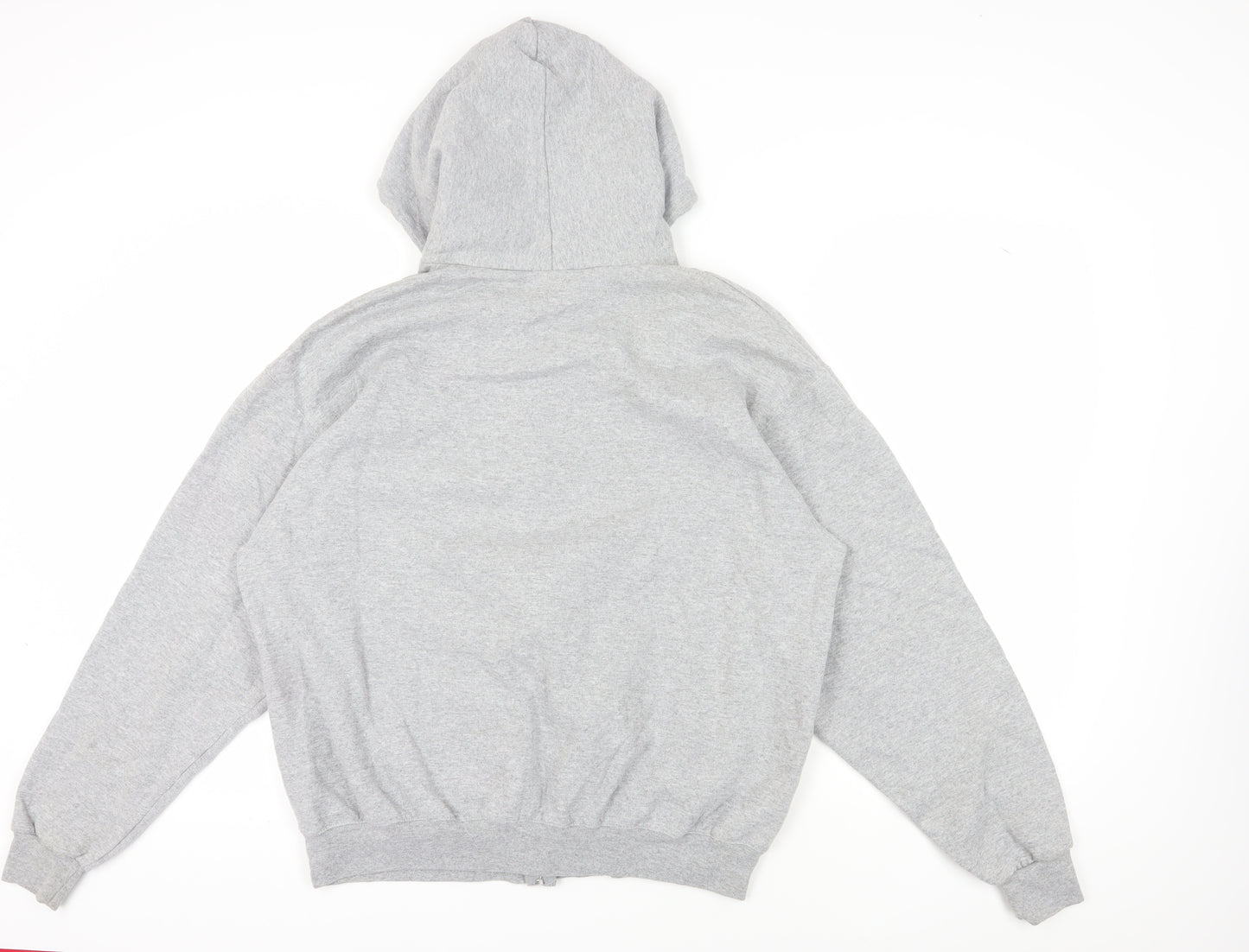 Champion Men's Grey Full Zip Hoodie - Size L