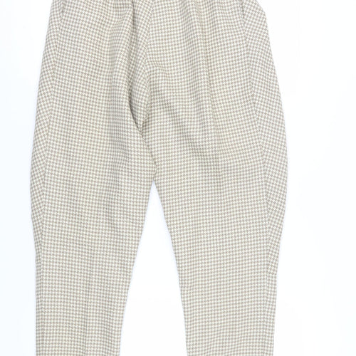 Betty Hanson Women's Beige Paperbag Trousers Size 8