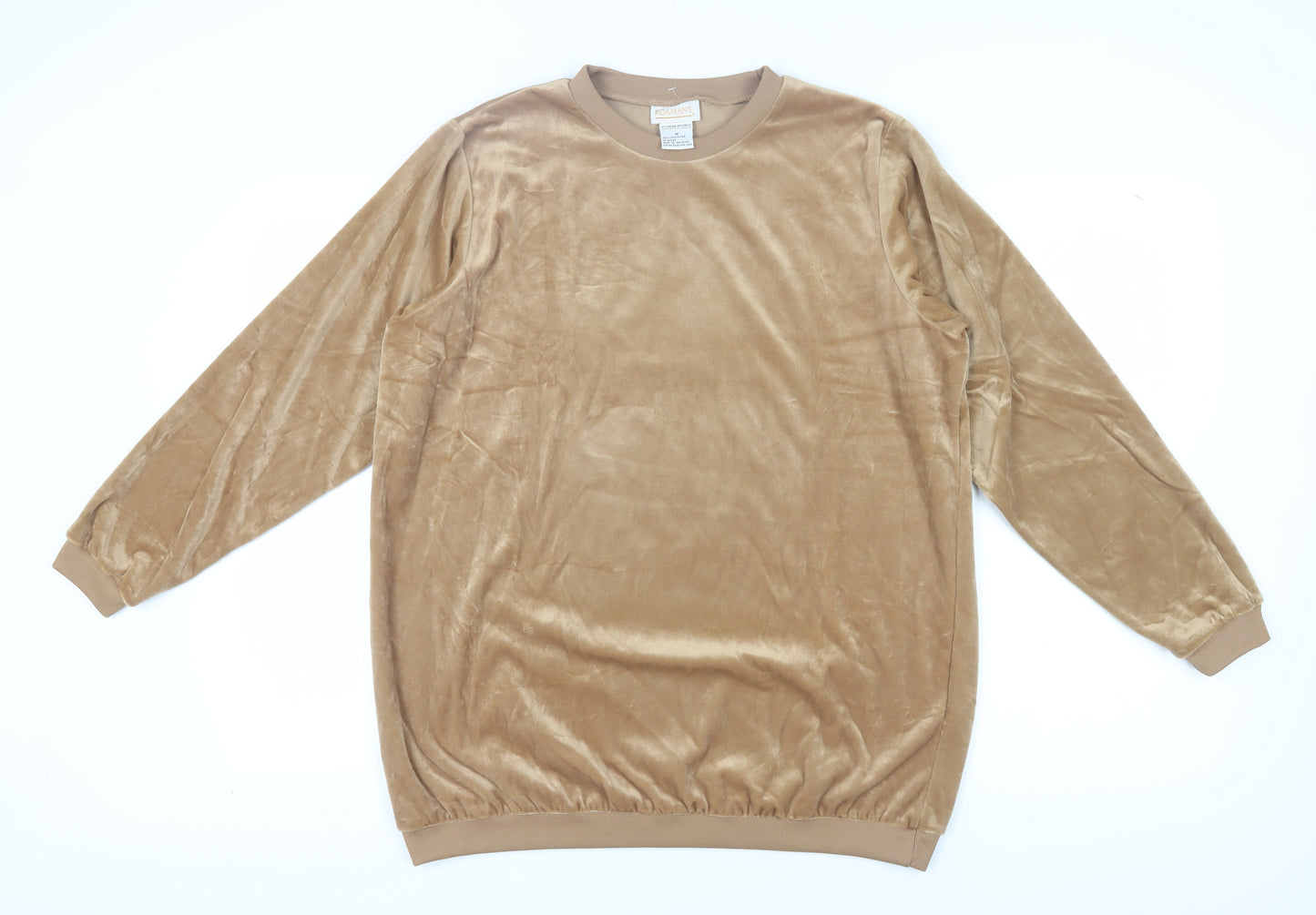 Roaman's Women's Beige Pullover Sweatshirt M