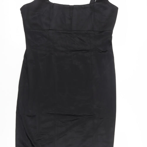 Calvin Klein Women's Black Knee Length Sheath Dress, Size 14