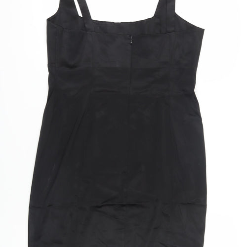 Calvin Klein Women's Black Knee Length Sheath Dress, Size 14