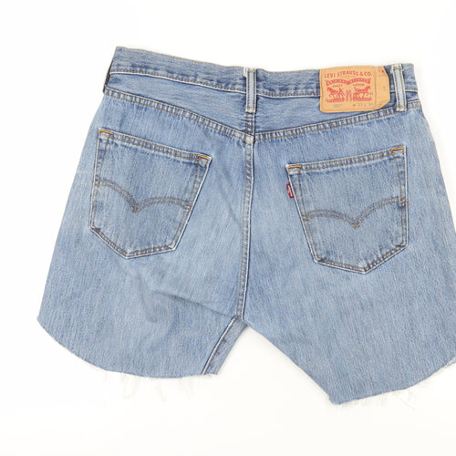 Levi's Men's Blue Chino Denim Shorts L Retro Style