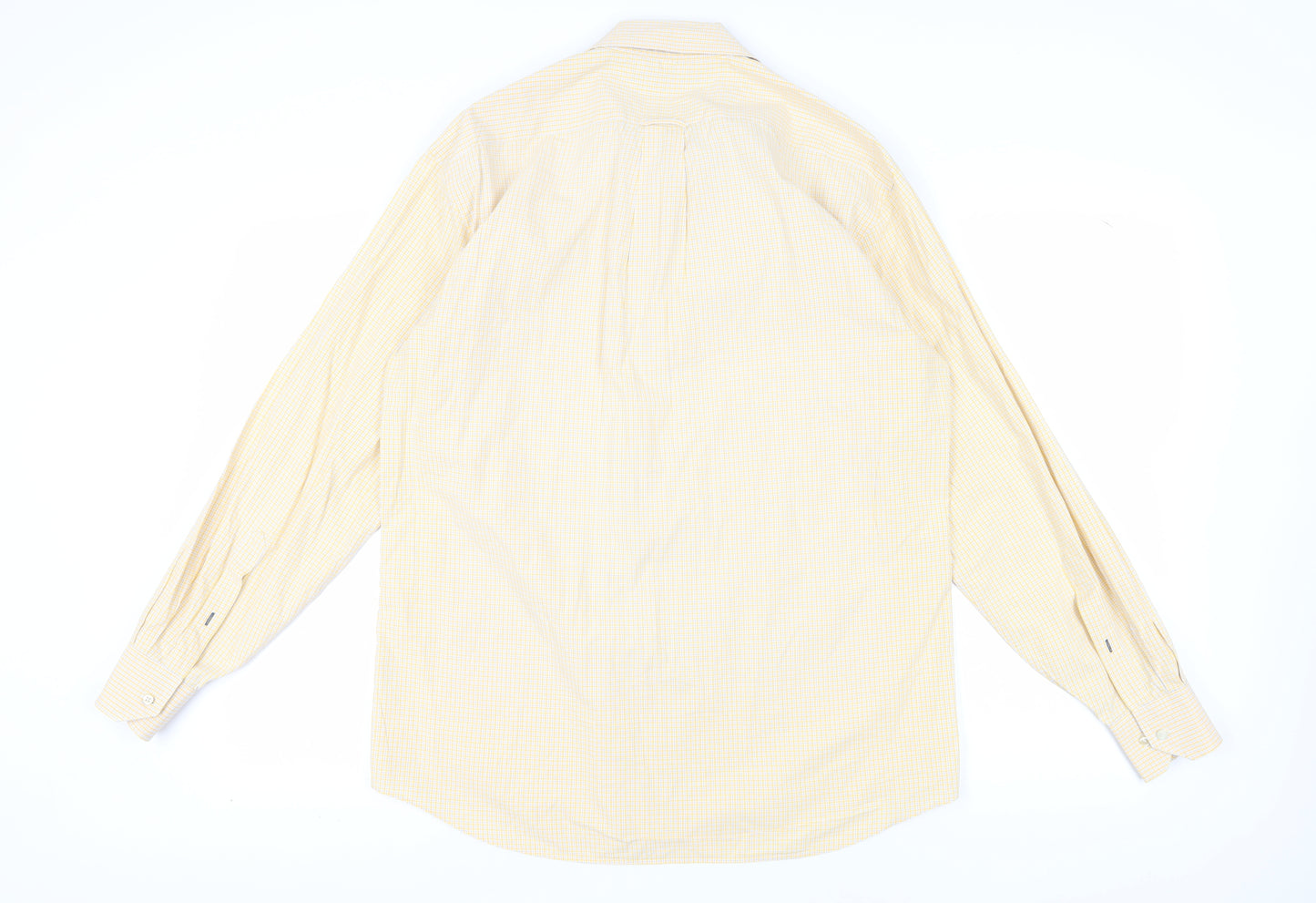 Tommy Hilfiger Men's Yellow Check Shirt L