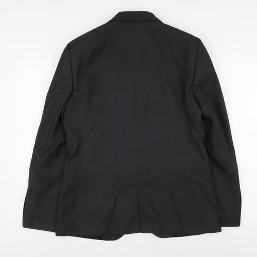 Moss London Black Blazer, Men's, 40R, Slim Fit