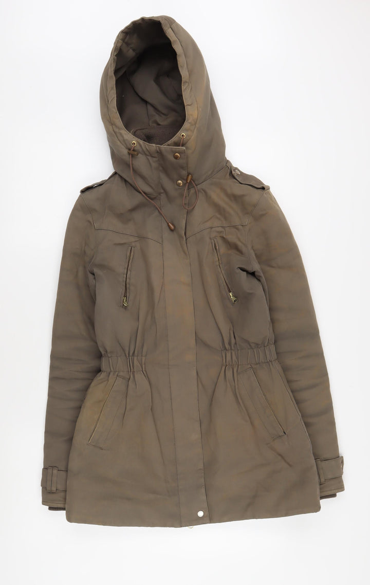 modström Women Brown Parka Jacket XS