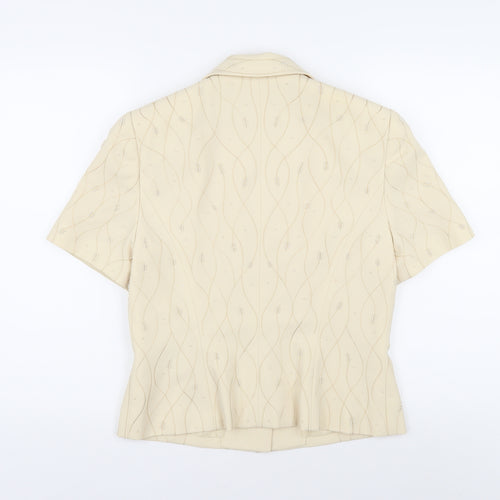 Kasper Women's Beige Suit Jacket - Size 12, Regular Fit