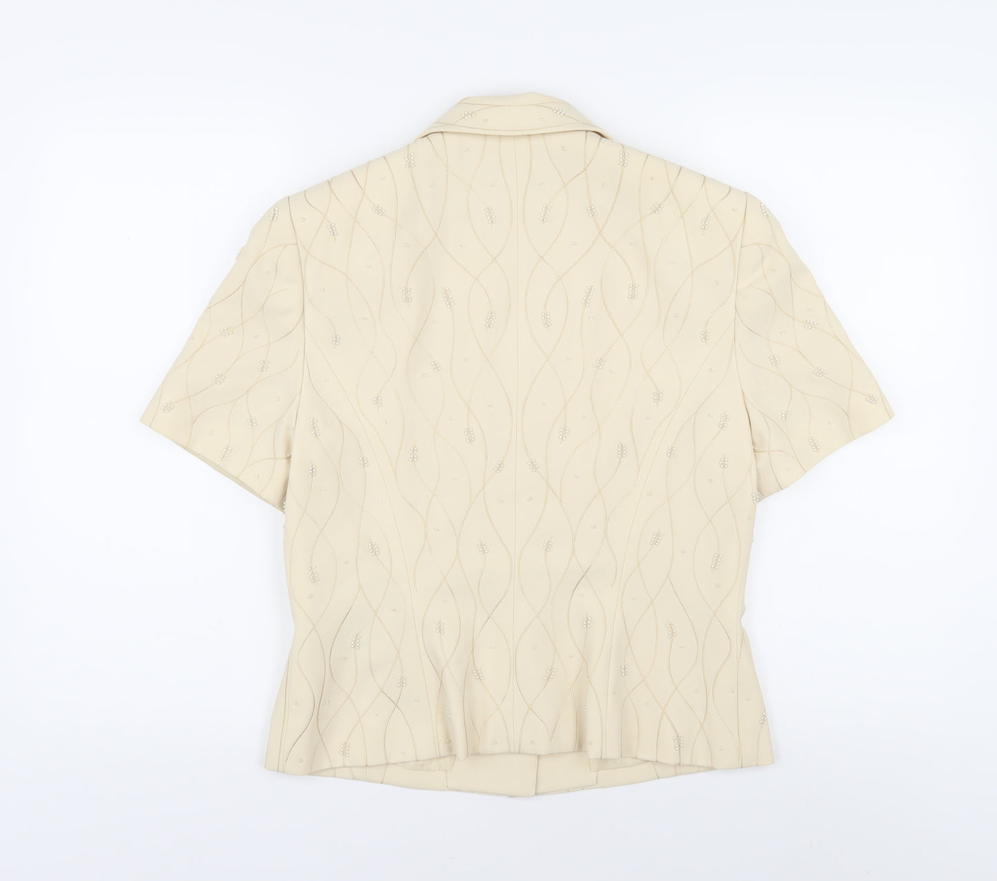 Kasper Women's Beige Suit Jacket - Size 12, Regular Fit