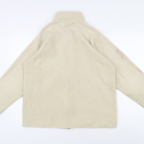 EWM Pure Classics Women's Beige Fleece Full Zip Sweatshirt, Size L