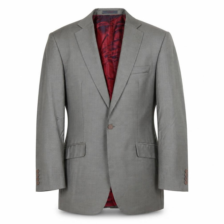 Ted Baker Men's Grey Suit Jacket 40R Single-Breasted