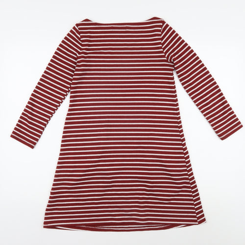 Hollister Women's XS Red Striped Tunic Jumper