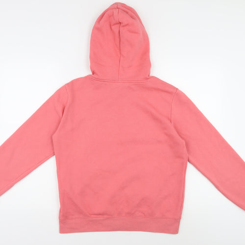 Champion Unisex Pink Pullover Hoodie M Lightweight Logo