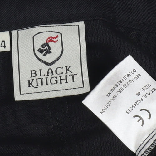 Black Knight Men's Black Khakis Trousers - Size 16