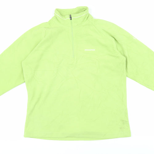 Craghoppers Women's Green Fleece Henley Sweater, Size 12