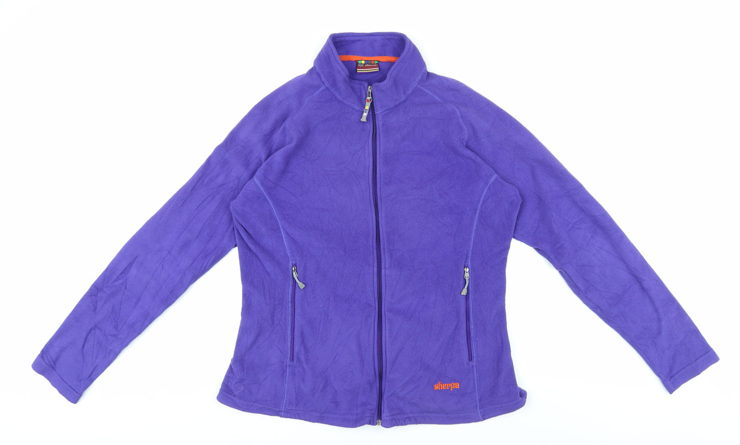 Sherpa Women's Purple Fleece Jacket L