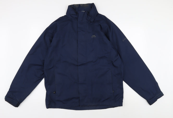 Trespass Men's Blue Waterproof Rain Jacket M