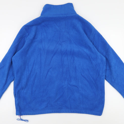 DKNY Jeans Men's Blue 1/2 Zip Sweatshirt, M, Logo, Fleece