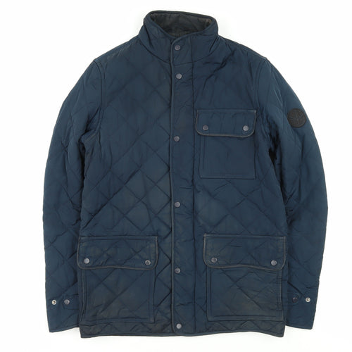Firetrap Men's XS Blue Quilted Jacket - Casual & Warm